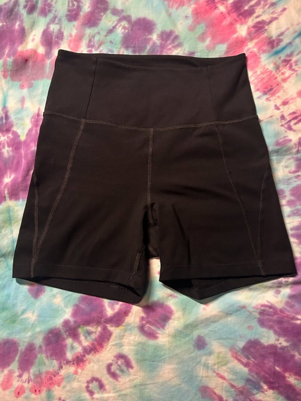 Girlfriend Collective High-Rise Run Short- Black, Small